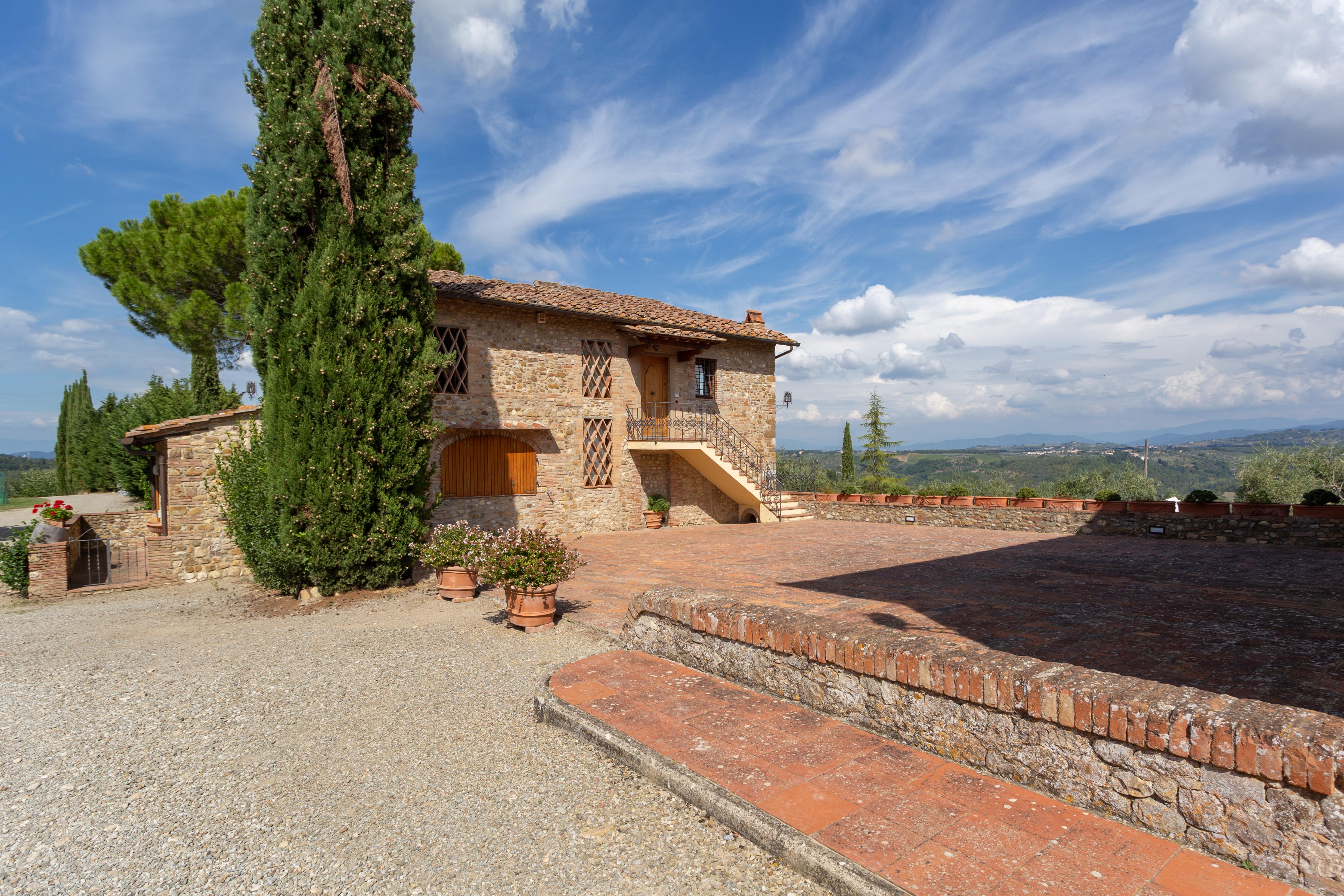 Tavarnelle Val di Pesa Fattoria Quercetoゲストハウス エクステリア 写真