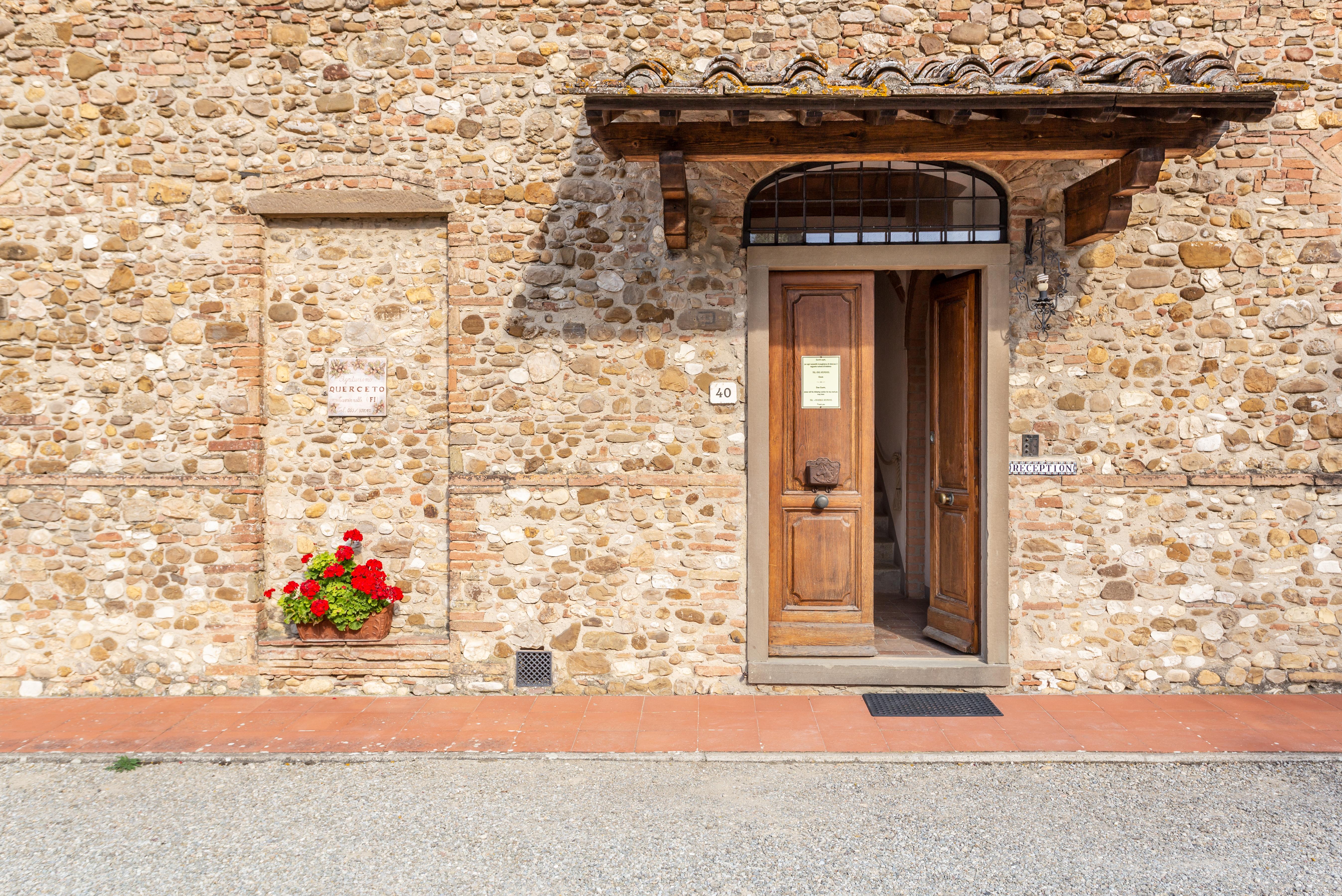 Tavarnelle Val di Pesa Fattoria Quercetoゲストハウス エクステリア 写真