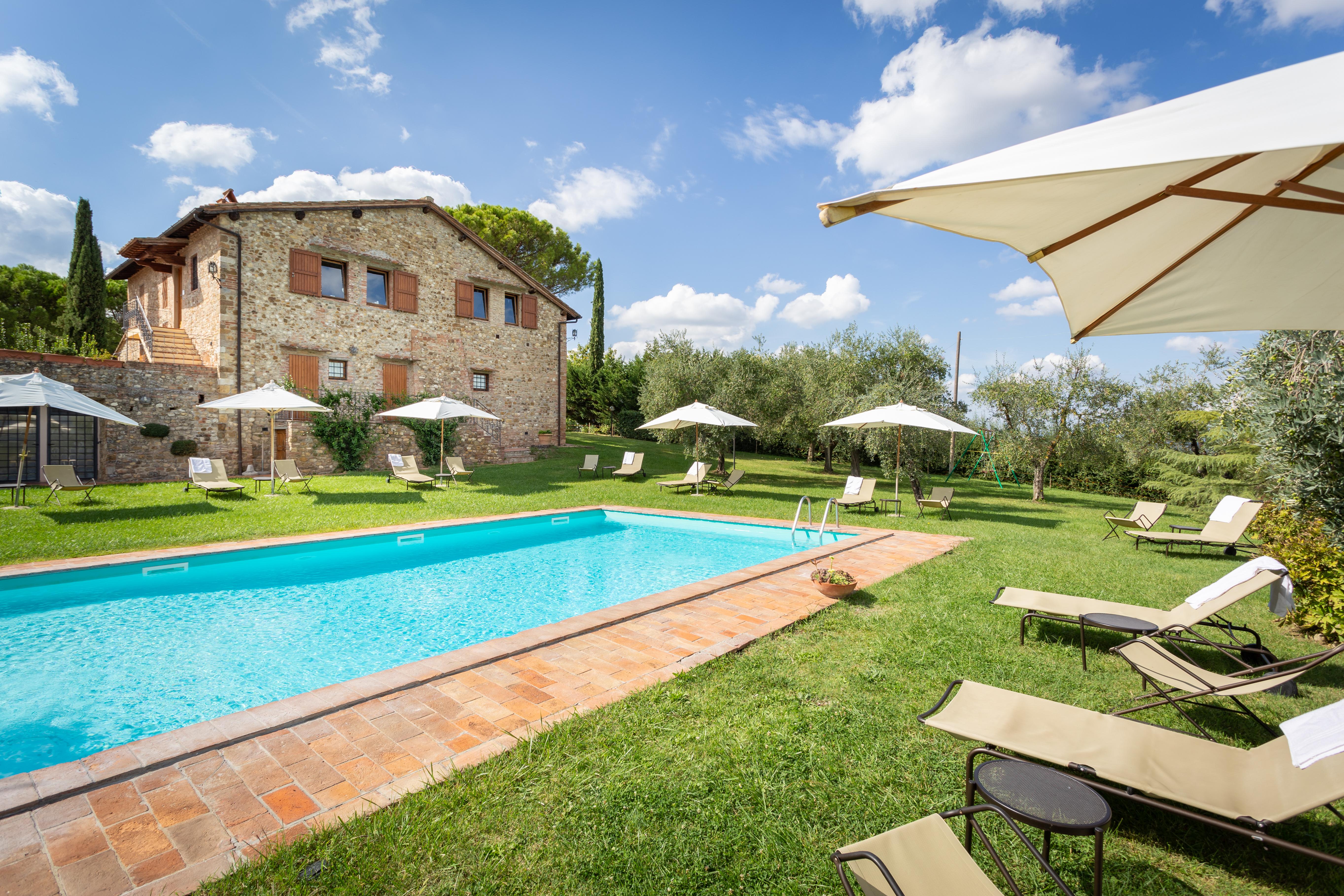 Tavarnelle Val di Pesa Fattoria Quercetoゲストハウス エクステリア 写真
