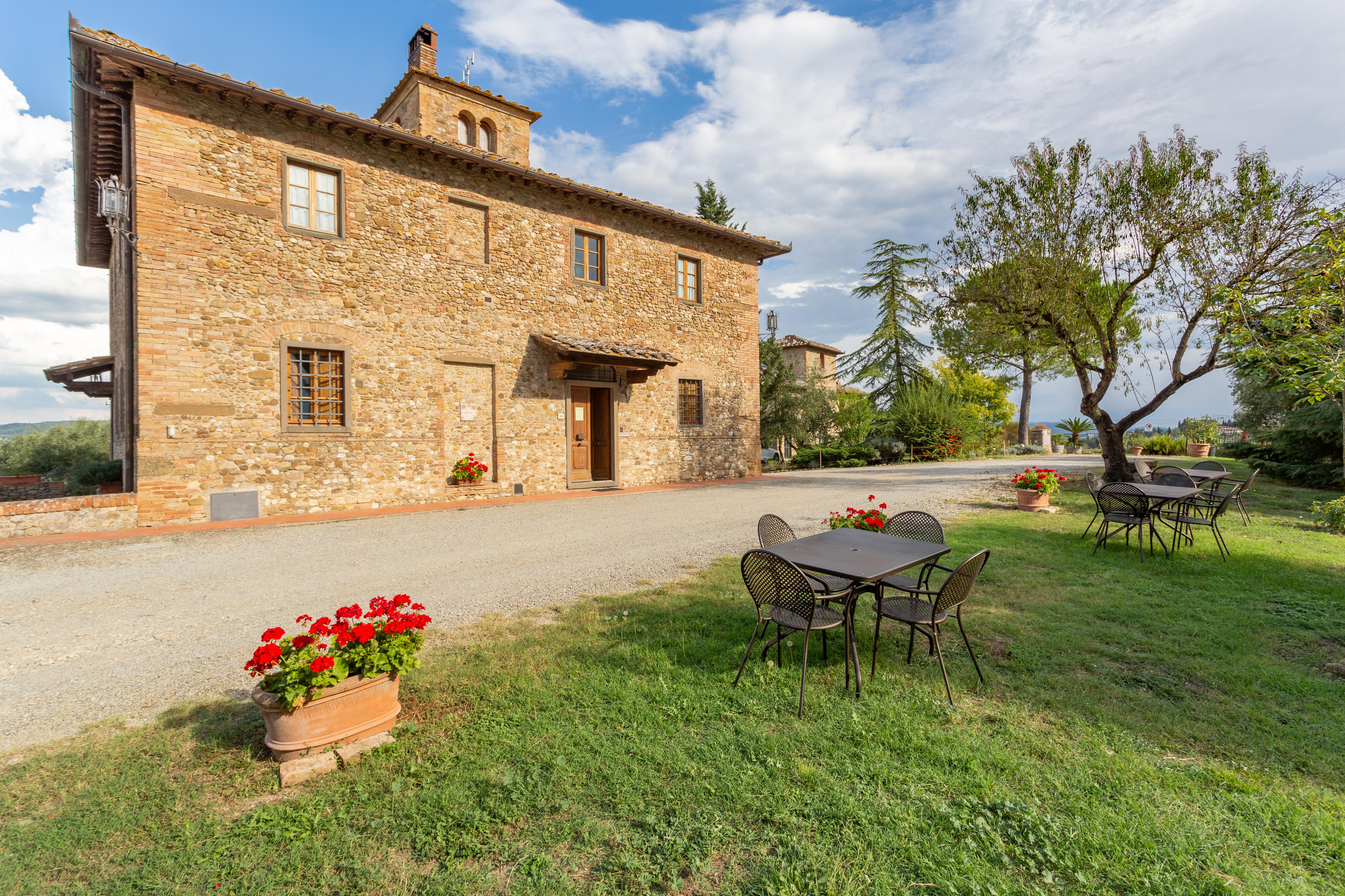 Tavarnelle Val di Pesa Fattoria Quercetoゲストハウス エクステリア 写真