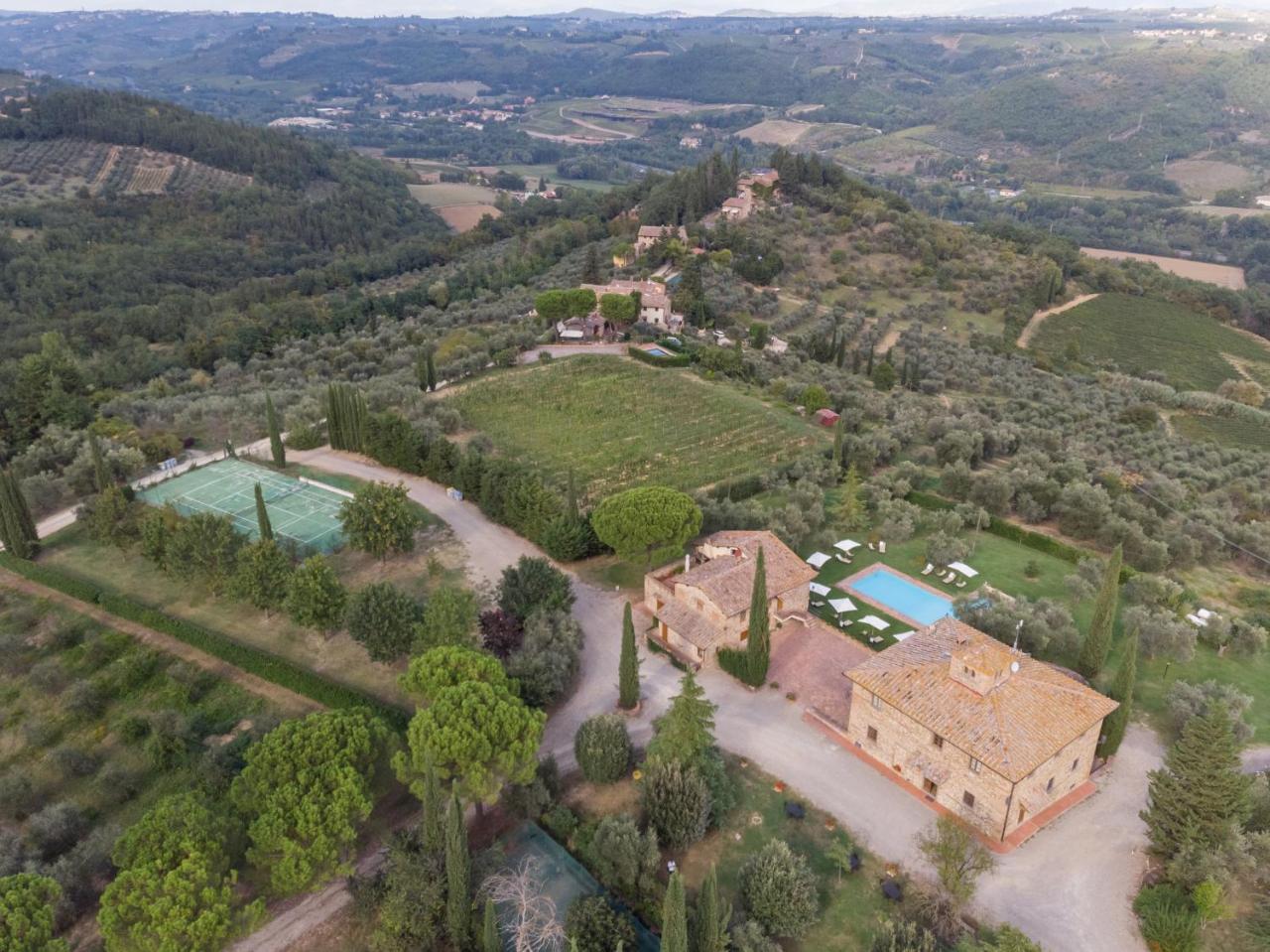 Tavarnelle Val di Pesa Fattoria Quercetoゲストハウス エクステリア 写真