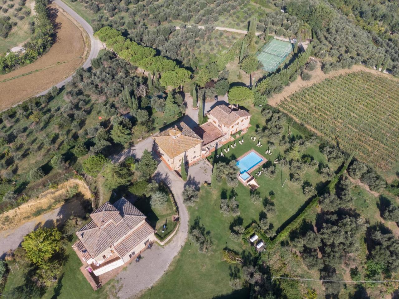 Tavarnelle Val di Pesa Fattoria Quercetoゲストハウス エクステリア 写真